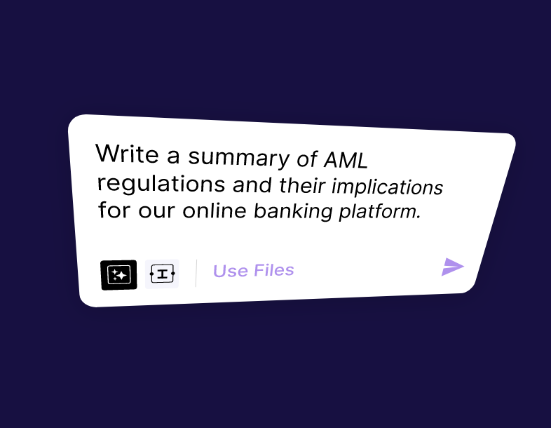 ai writing assistant for financial services - prompt examples